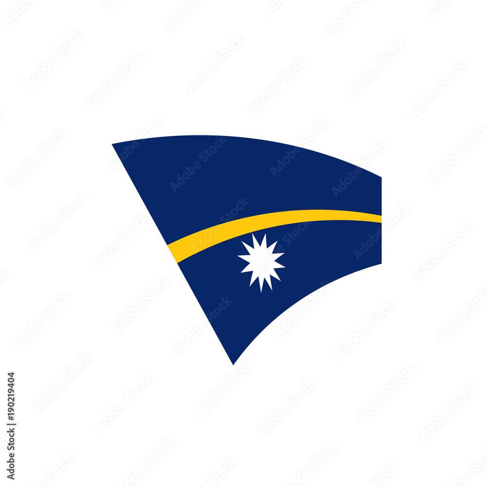 Nauru flag, vector illustration Nauru flag, vector illustration