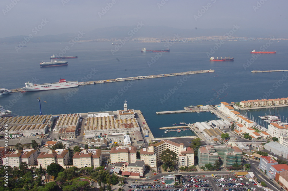 Port panorama in Gibraltar