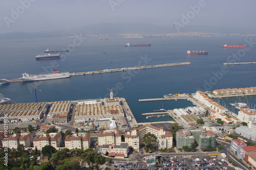 Port panorama in Gibraltar