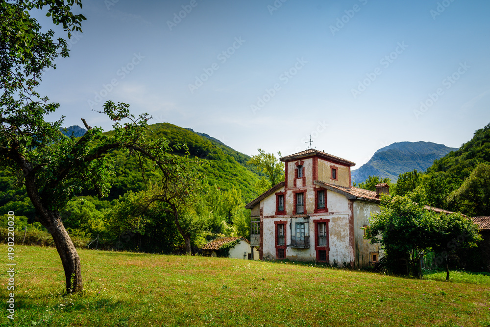 Stone houses in the mountains