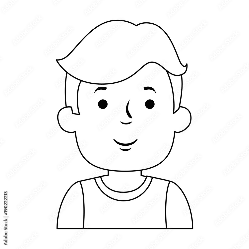 young man model avatar character vector illustration design young man model avatar character vector illustration design