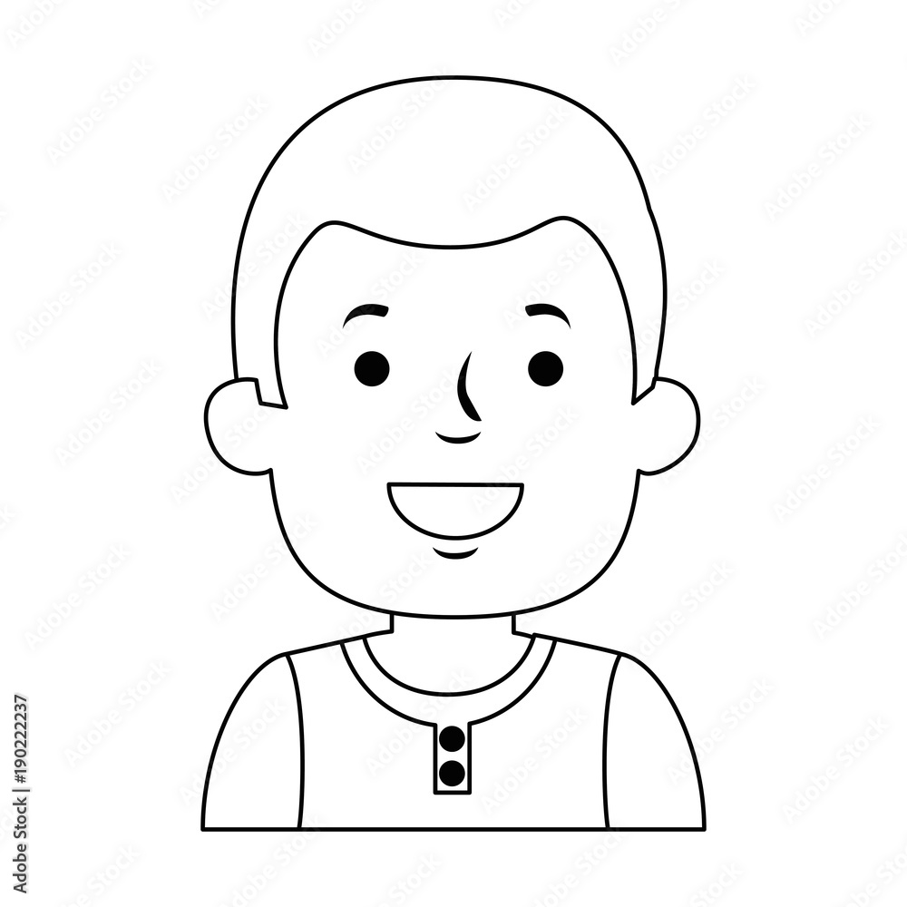 young man model avatar character vector illustration design young man model avatar character vector illustration design