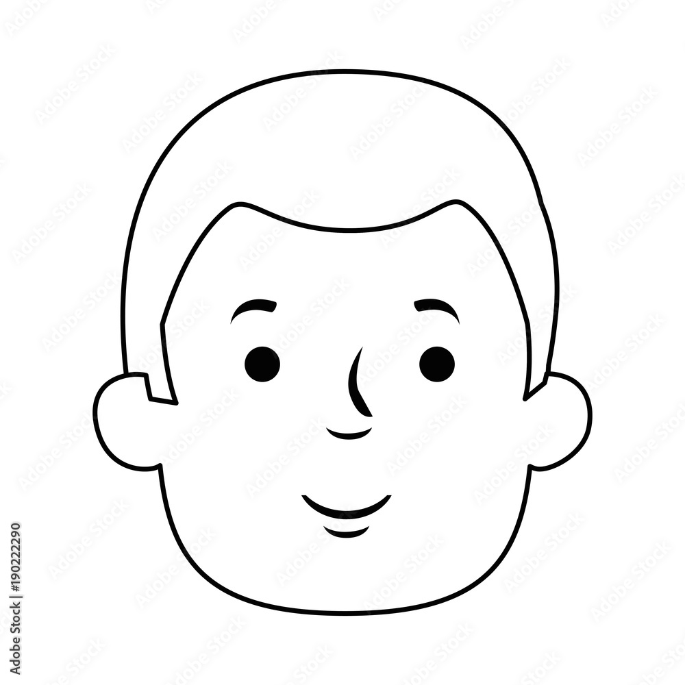young man head avatar character vector illustration design young man head avatar character vector illustration design