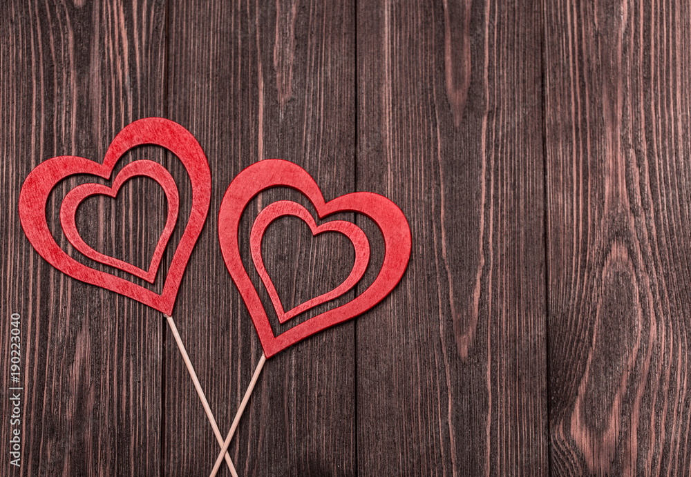 Love concept for mother's day and valentine's day. Valentine. Love. Valentine's Day postcard. Happy Valentine's day hearts on wooden background. Valentine card with space for text Love concept for mother's day and valentine's day. Valentine. Love. Valentine's Day postcard. Happy Valentine's day hearts on wooden background. Valentine card with space for text