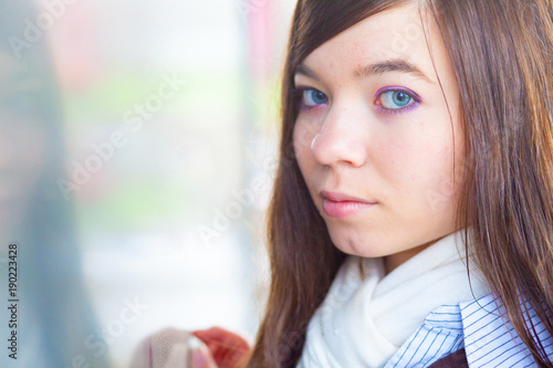 portrait of teen girl