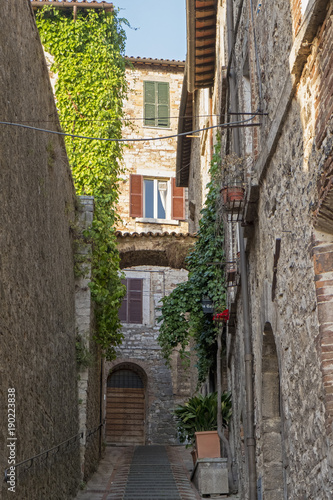 Fototapeta Naklejka Na Ścianę i Meble -  Old street of Todi, Umbria