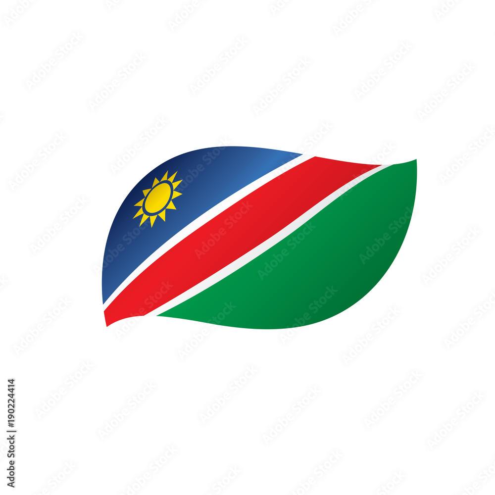 Namibia flag, vector illustration Namibia flag, vector illustration