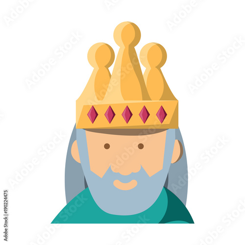 Cartoon king icon image