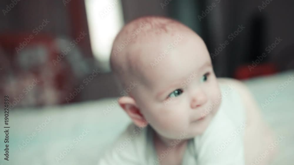 funny little baby smiling and laughing funny little baby smiling and laughing