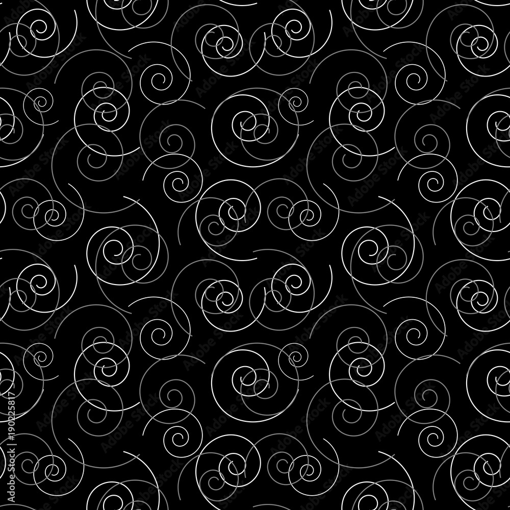 Spiral geometric seamless pattern. Spiral geometric seamless pattern.