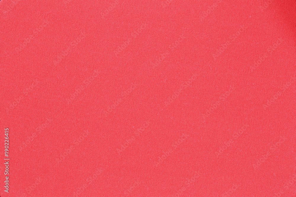Fototapeta premium Red fabric texture of surface textiles background.