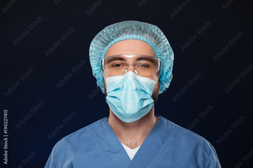 Close up portrait of a male surgeon Close up portrait of a male surgeon