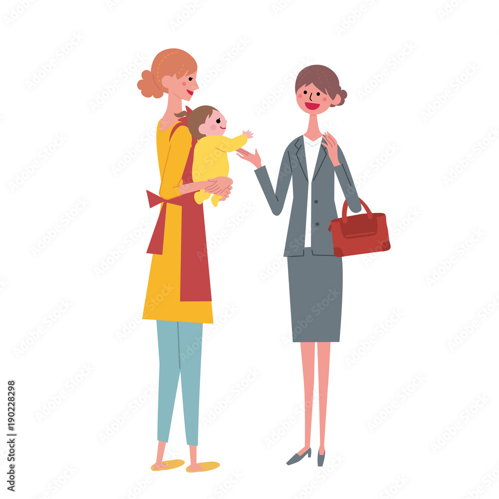 働く 母親 保育士 お迎え イラスト Stock Vector Adobe Stock 働く 母親 保育士 お迎え イラスト Stock Vector Adobe Stock