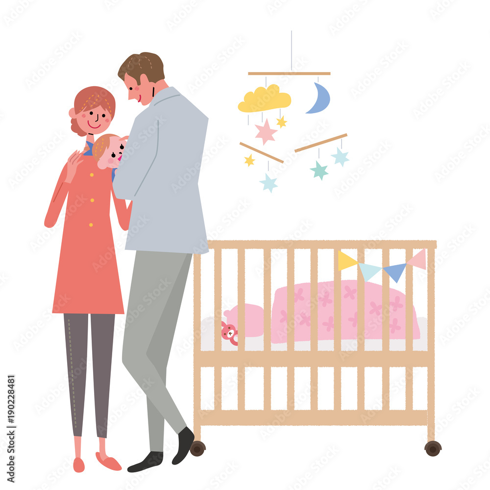 赤ちゃんを抱っこする 父親 イラスト Stock Vector Adobe Stock 赤ちゃんを抱っこする 父親 イラスト Stock Vector Adobe Stock