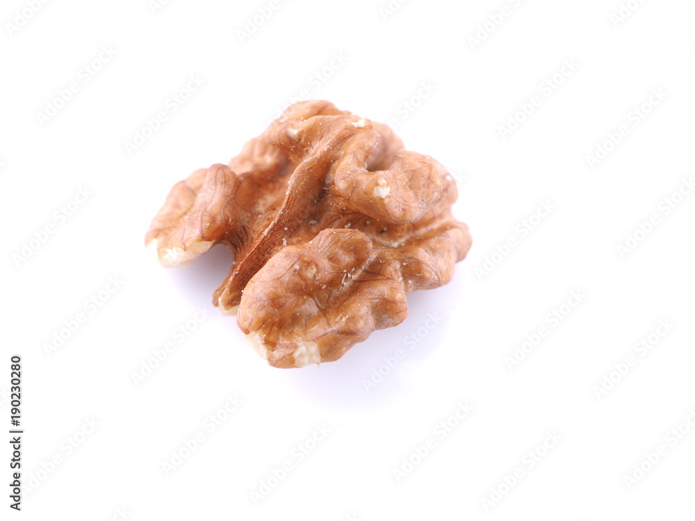walnuts on white background walnuts on white background