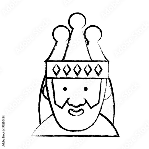 Cartoon king icon image