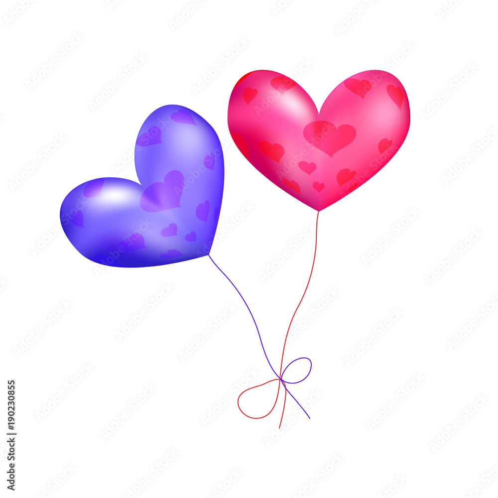 air ballons on valentine day on february 14