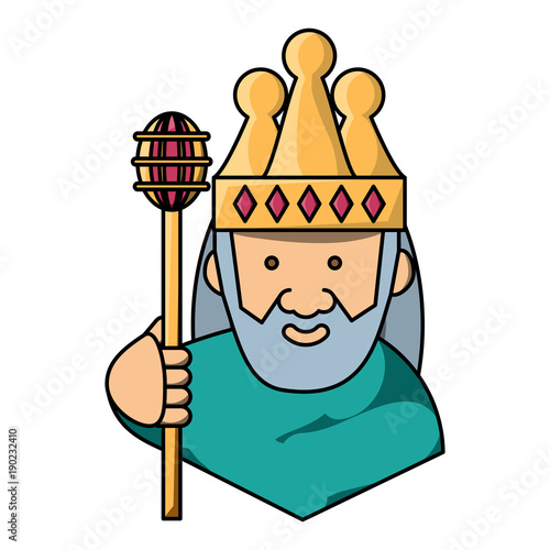 Cartoon king icon image