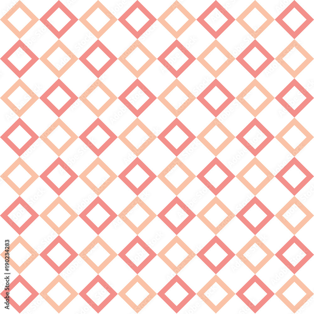 Fototapeta premium Continuing square shape repeating seamless pattern design