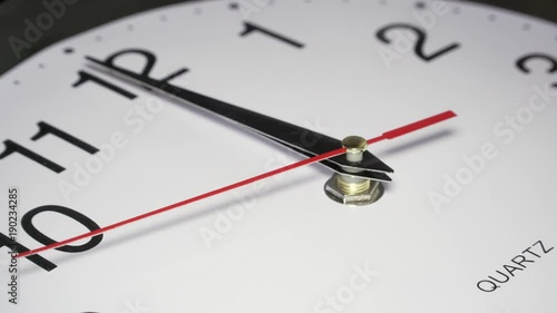 Wallpaper Mural Classic wall clock. Close-up. Real time. Shoot with Sony alpha A6500. 4K Torontodigital.ca