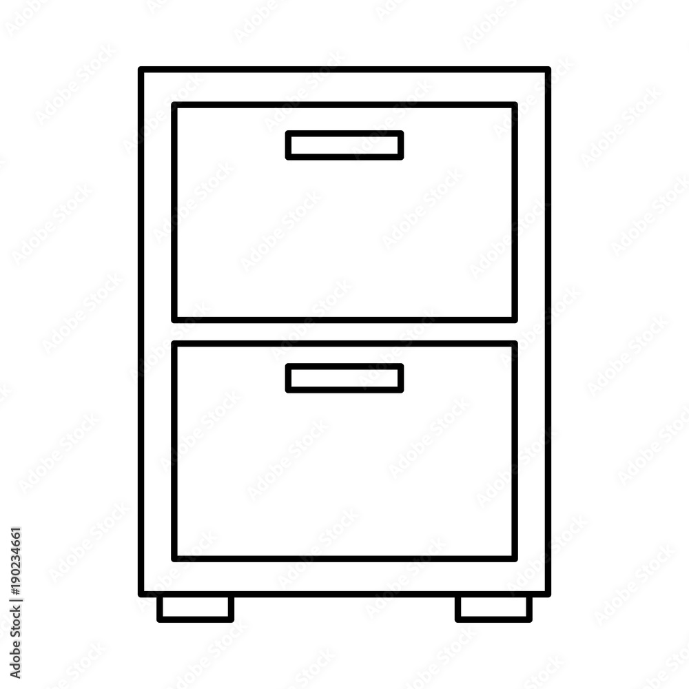 wooden bedside table drawers furniture vector illustration outline design wooden bedside table drawers furniture vector illustration outline design