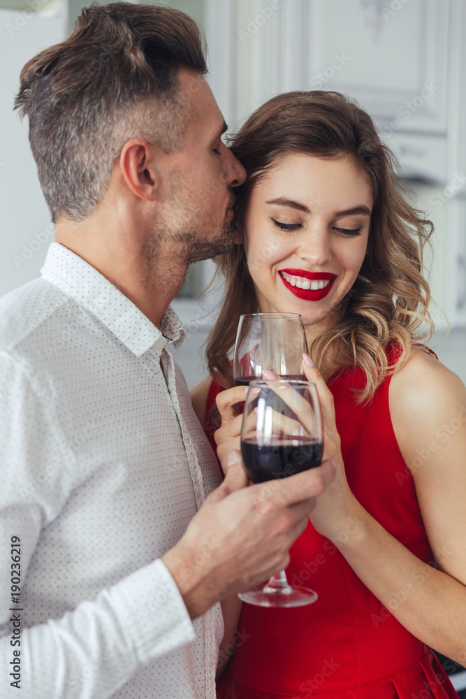 Portrait of a happy romantic smart dressed couple Portrait of a happy romantic smart dressed couple