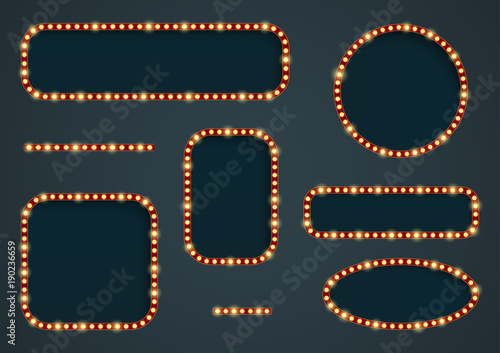 Retro light frames.