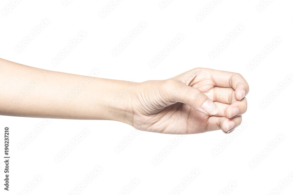 hand holding something like a bottle or can hand holding something like a bottle or can