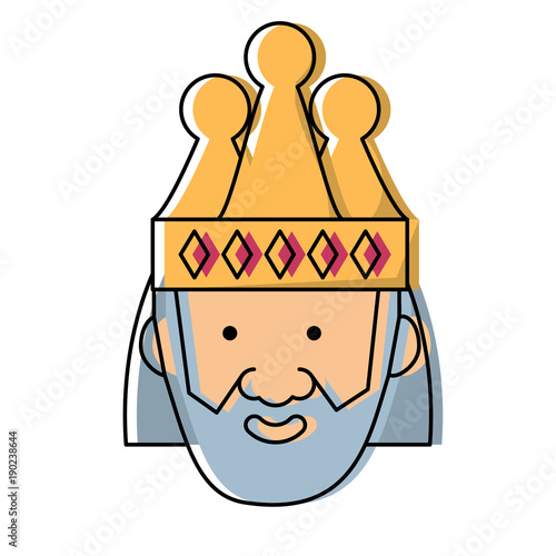 Cartoon king icon image