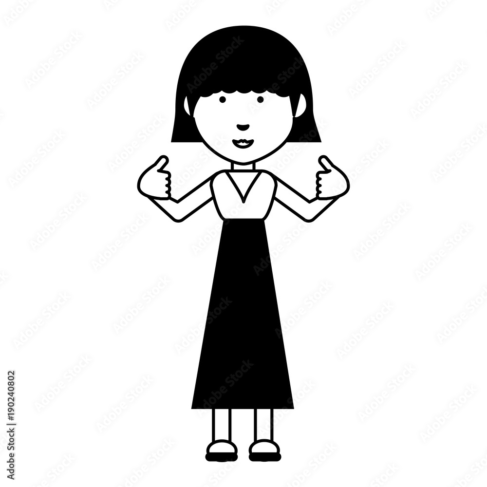 cartoon girl icon image