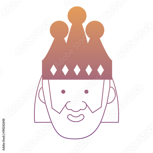 Cartoon king icon image