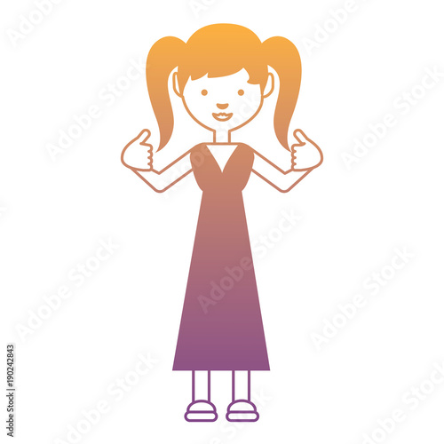 cartoon girl icon image