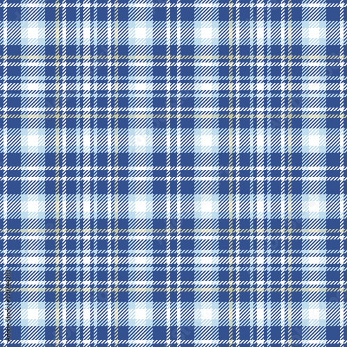 Blue plaid seamless pattern. Vector background eps10
