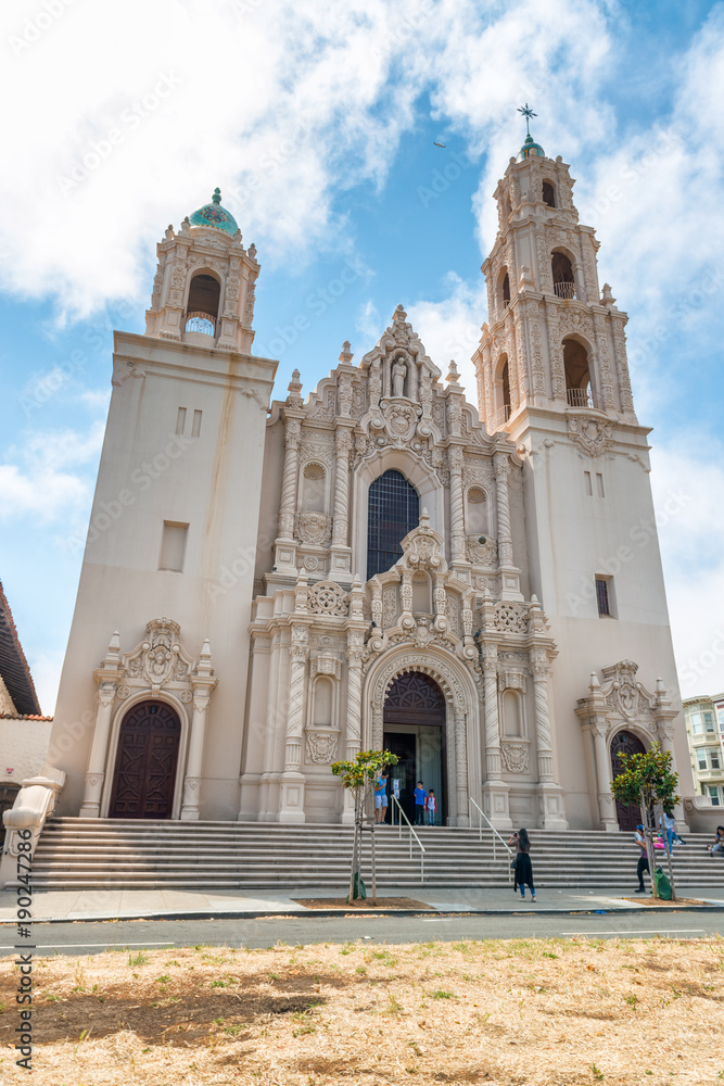 Mission Dolores, a late 18th century Catholic Church in San Francisco