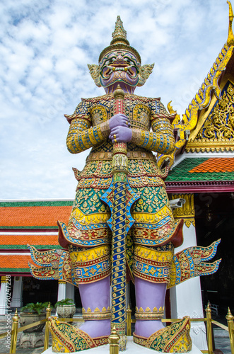 The Giant statue in the Grand Palace of Thailand © Wuttichai