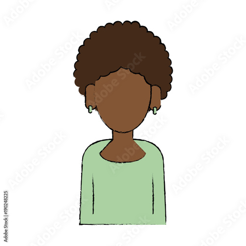 Woman faceless avatar
