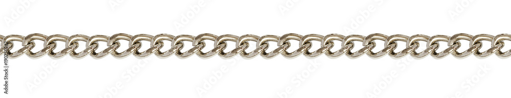 Obraz premium Seamless silver metal chain