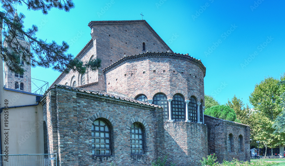 Exterior view of Sant Apollinare Nuovo in Ravenna