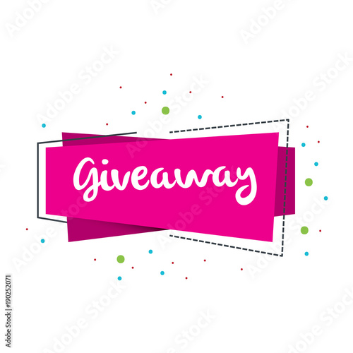Initial Letter Giveaway Design in shape