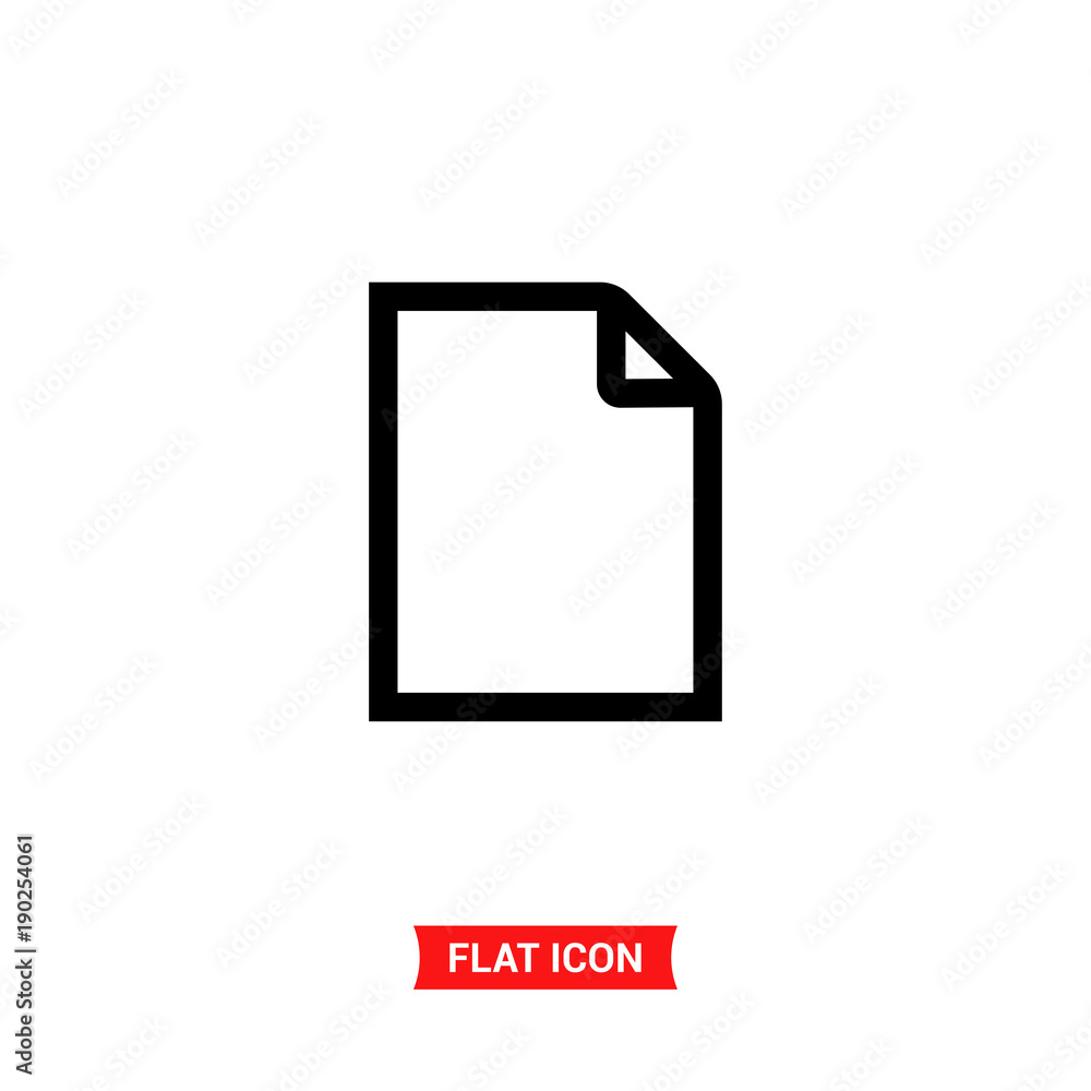 File vector icon, document symbol File vector icon, document symbol