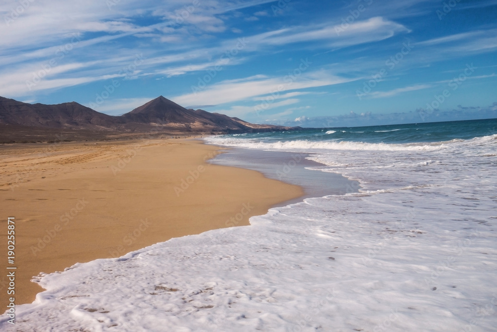 Beauty of the Cofete beach, Fuerteventura Beauty of the Cofete beach, Fuerteventura