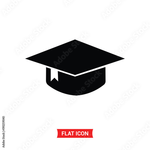 Education cap vector icon