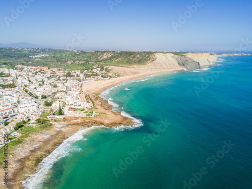 Aerial view from Praia da Luz, Lagos, Algarve, Portugal