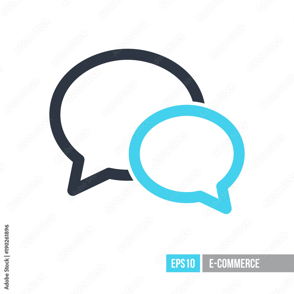 Chat speech icon vector Chat speech icon vector