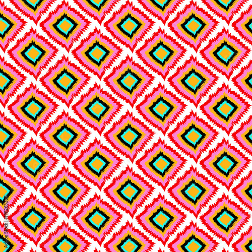 Wallpaper Mural Geometric Ikat pattern Torontodigital.ca