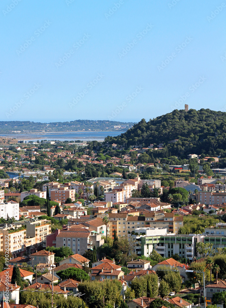 View from the hill above Hyères + Giens - Provence - FRANCE