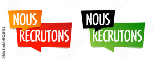 Nous recrutons