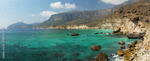 Fotografiet Panorama côtier près de Salalah, Oman