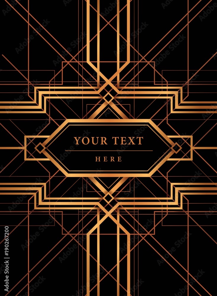 The Great Gatsby Style vector, Abstract geometric patterned background and geometric The Great Gatsby Style vector, Abstract geometric patterned background and geometric