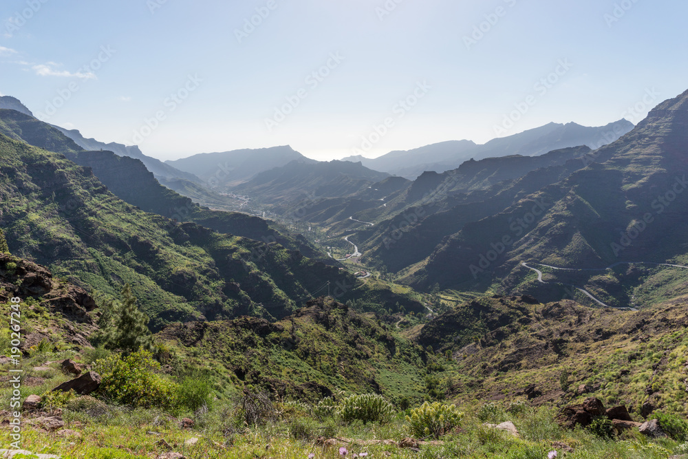 Mountain landscape of Gran Canaria Island, Spain Mountain landscape of Gran Canaria Island, Spain